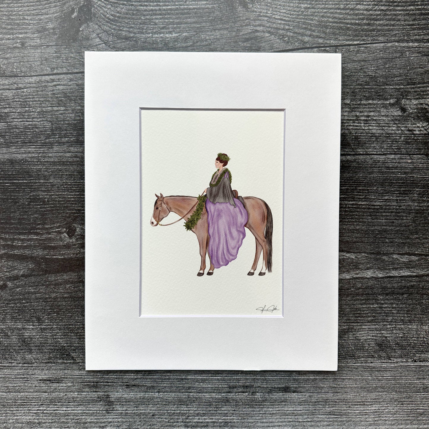 Purple Pa'u Girl | Art Print