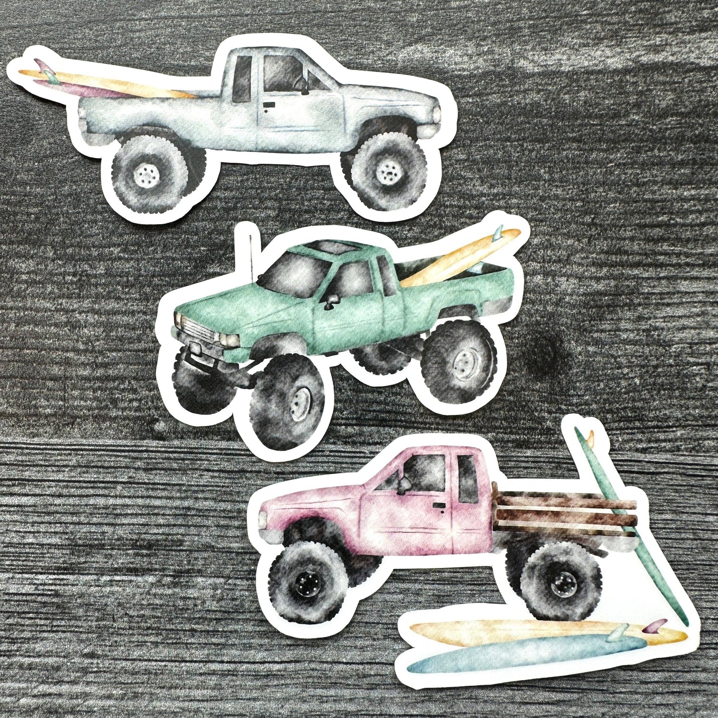 Gray | Trucks & Boards | Vinyl Stickers
