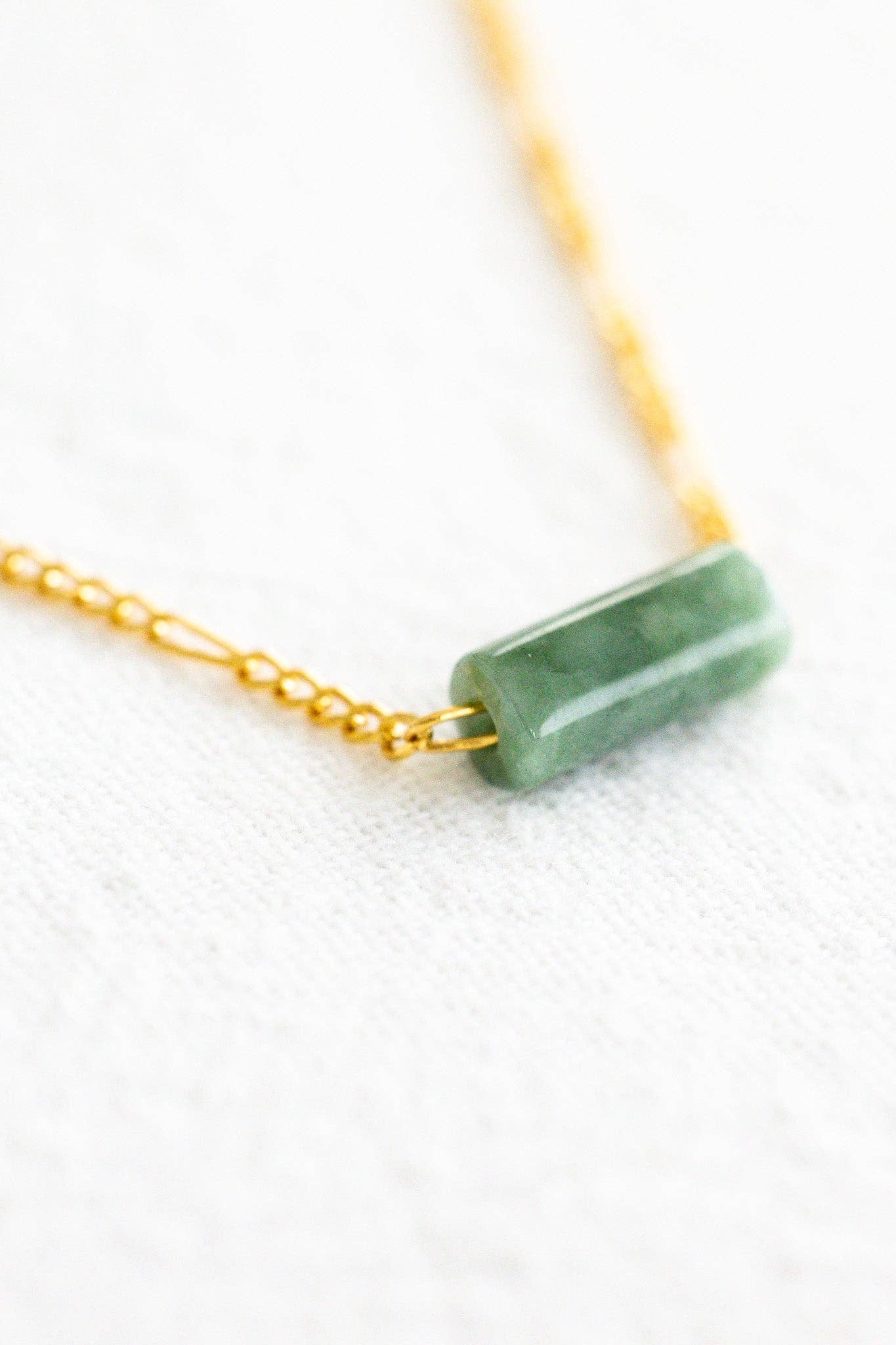 Cylinder Jade Necklace