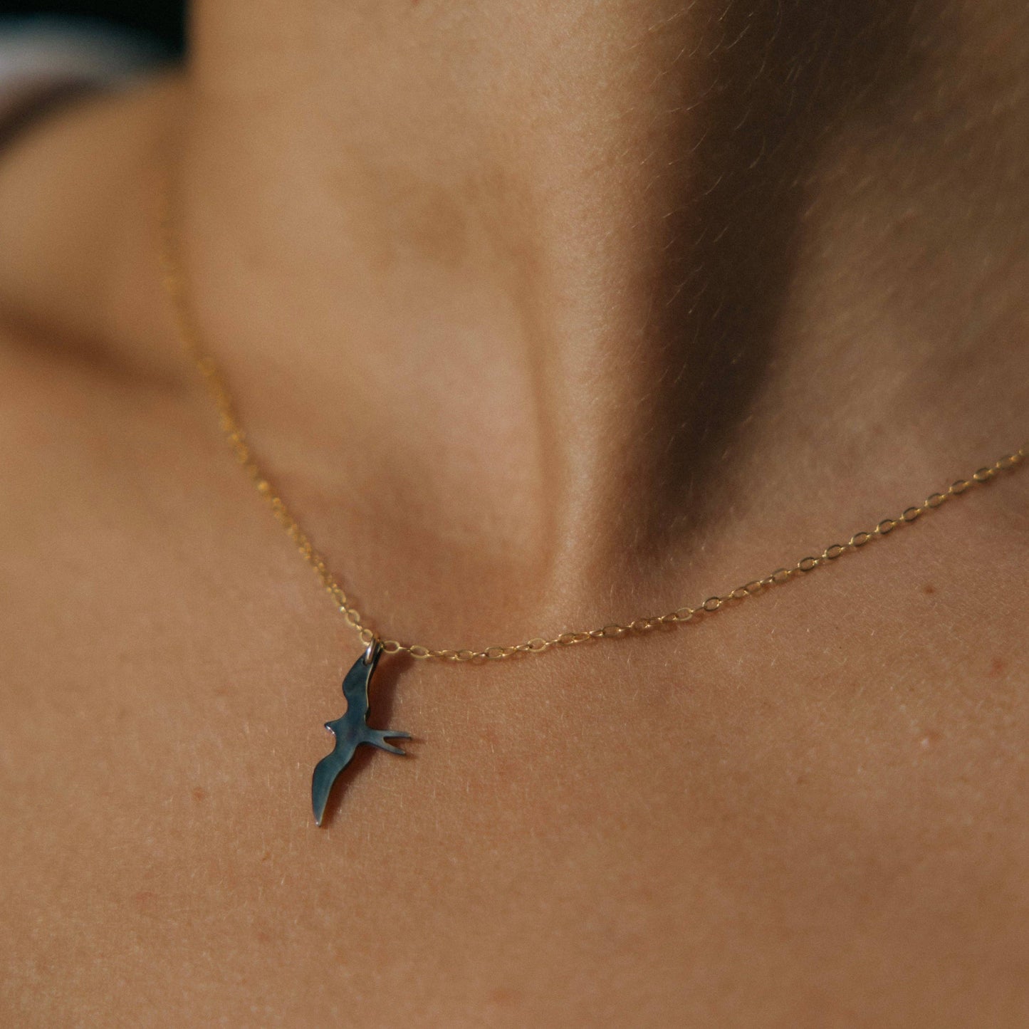 Classic Iwa Bird Necklace (Vertical)