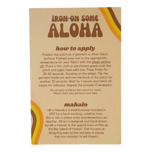 Patch Pack- Aloha Retro Script/Plumeria