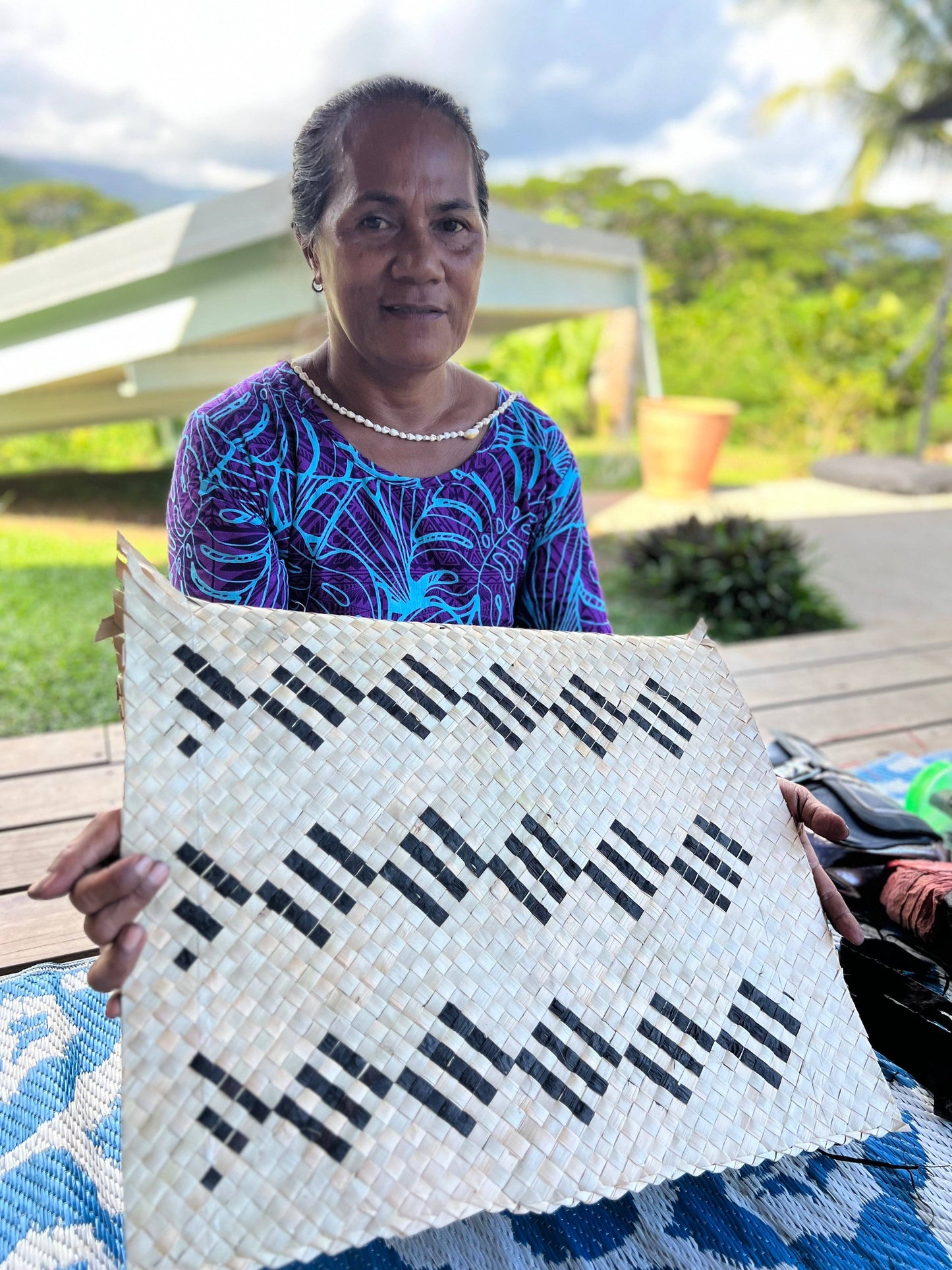 Kioa Handwoven Selesele Carry Bag