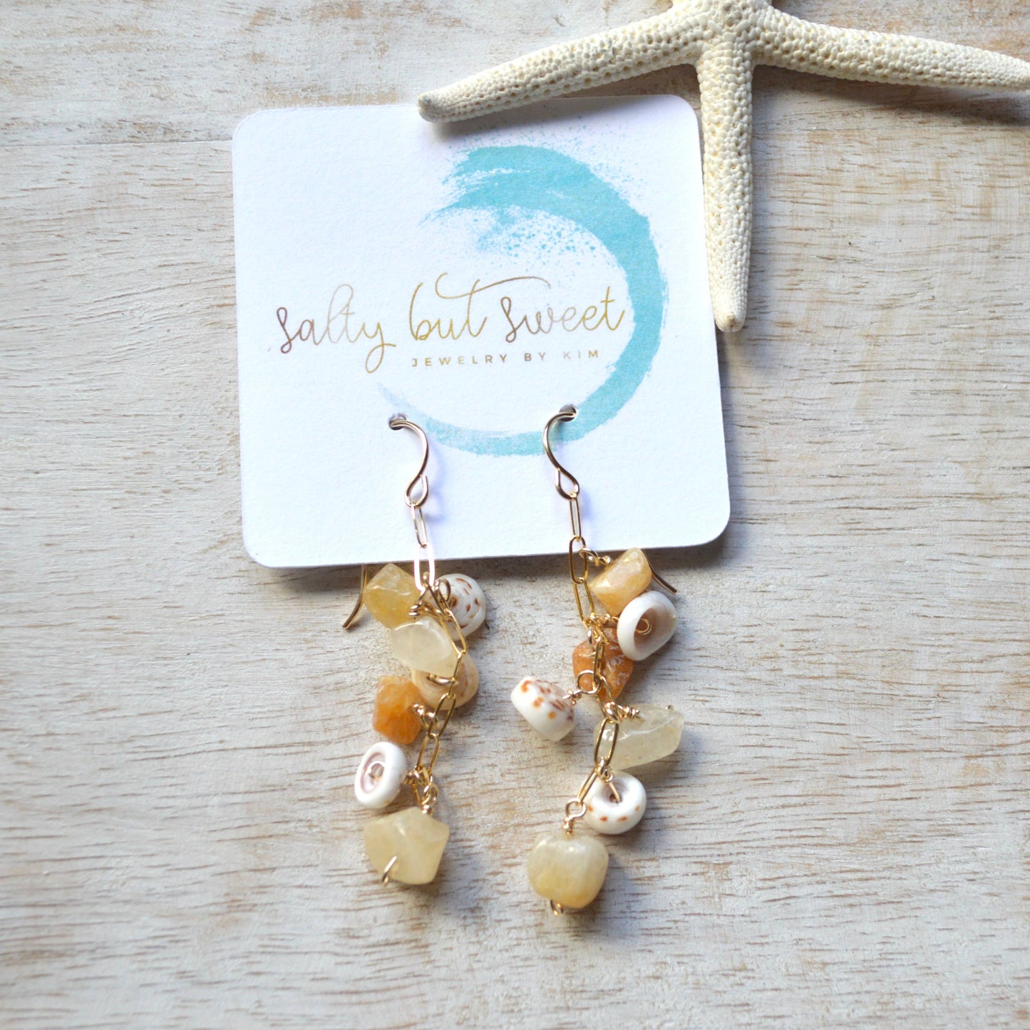 Puka Shell Aventurine Earrings