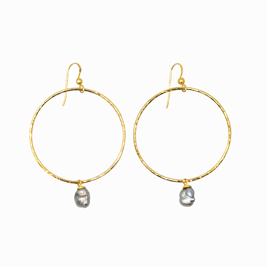 Tahitian Keshi Hoops