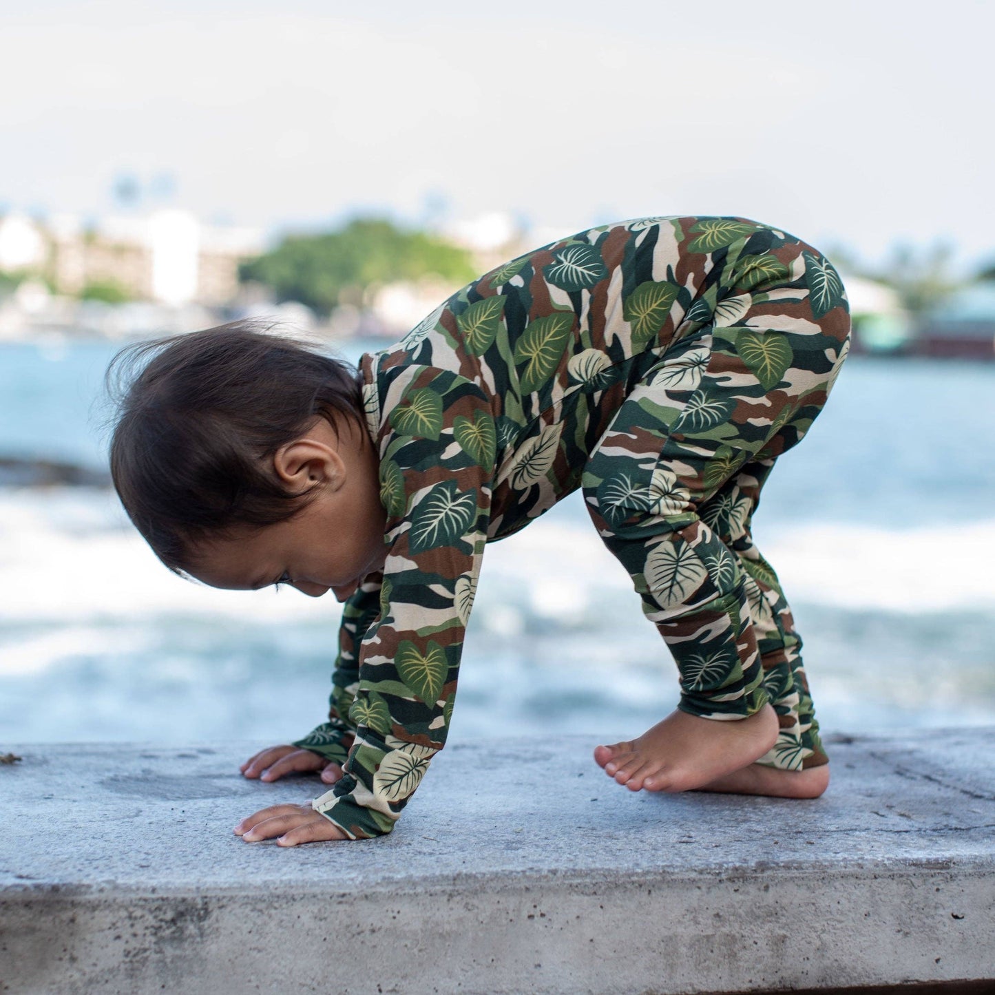 Green Camo Kalo Bamboo Coverall