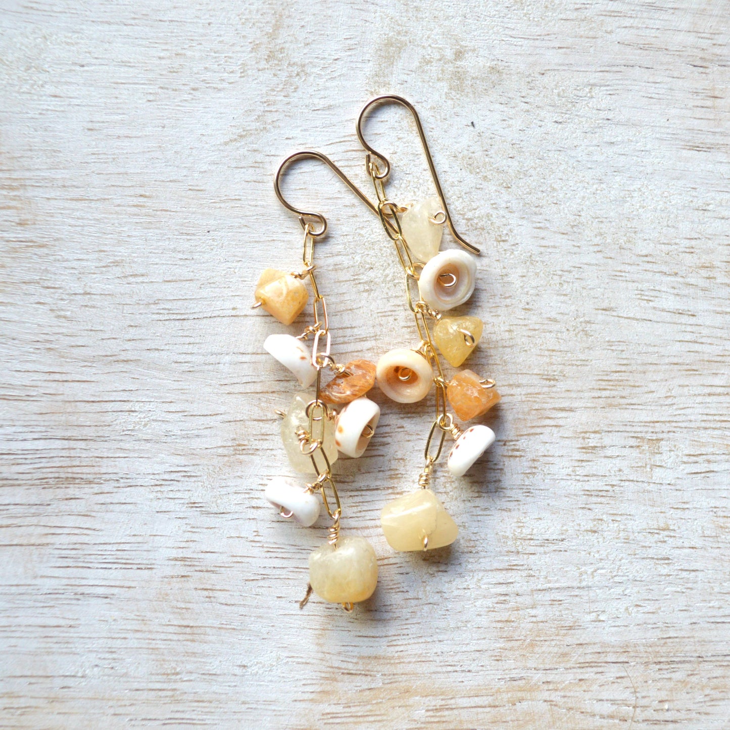 Puka Shell Aventurine Earrings