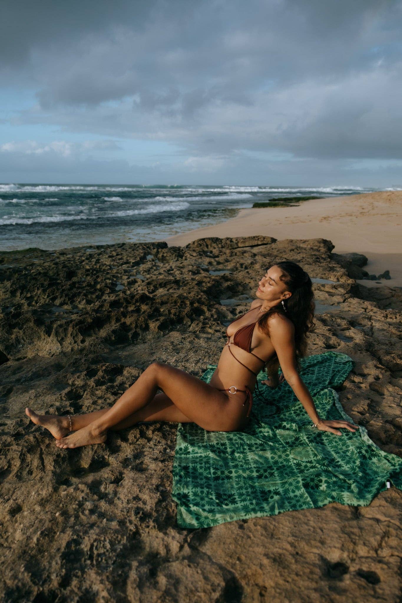 ʻŌmaʻomaʻo Quilt Pareo