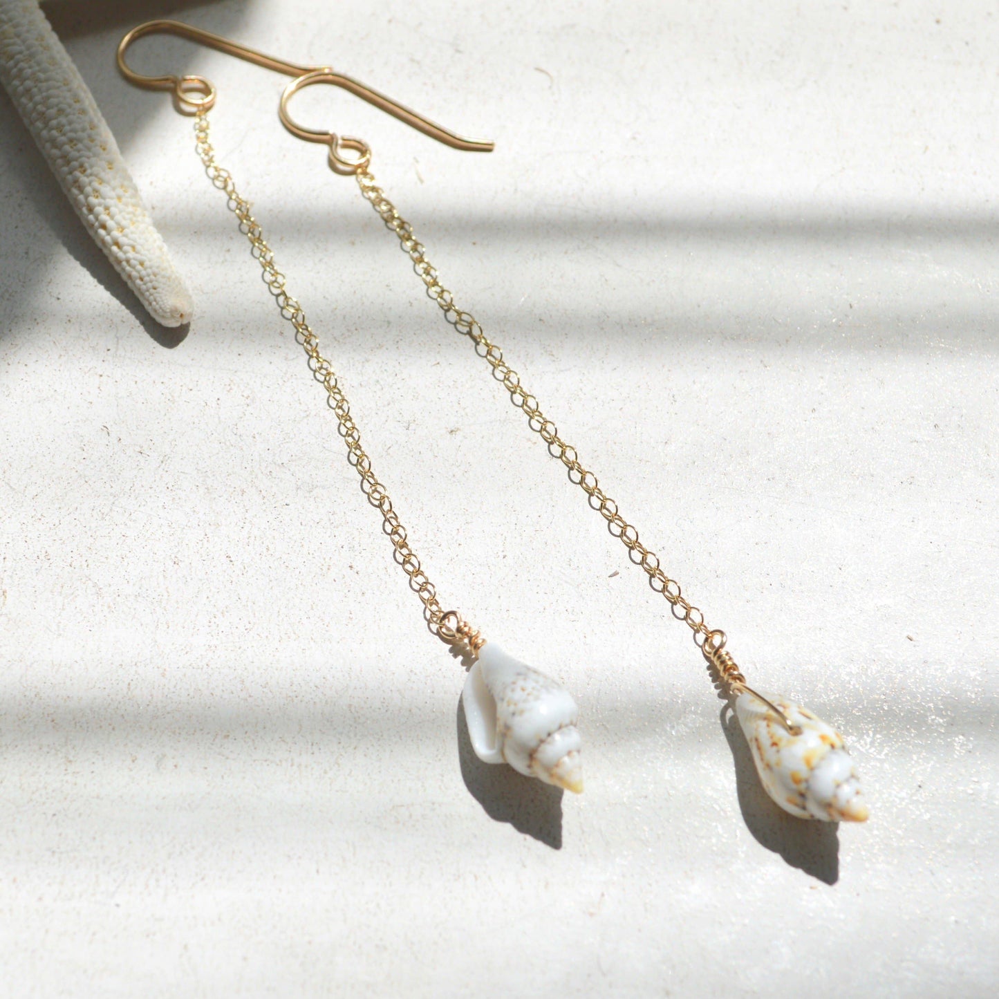 Nassa Shell Chain Earrings