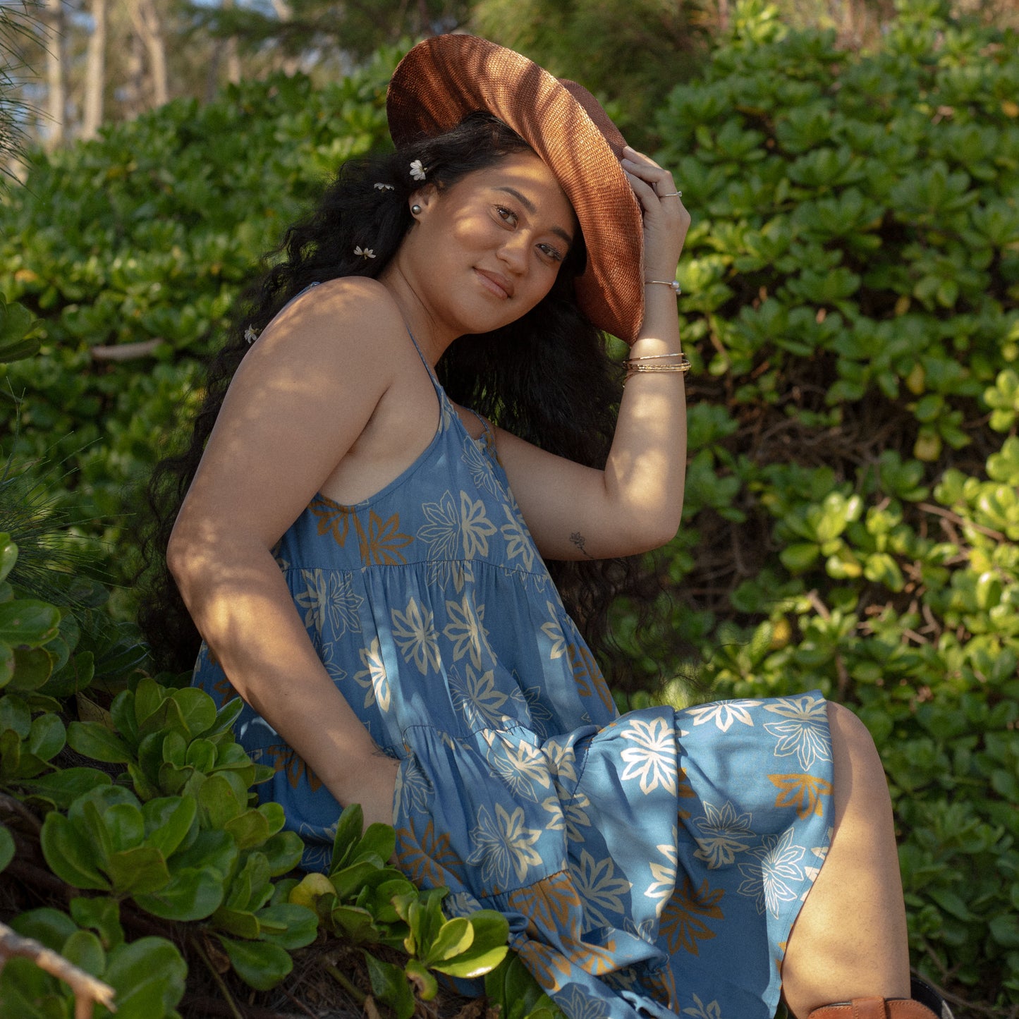 Merrie Midi Dress - Naupaka