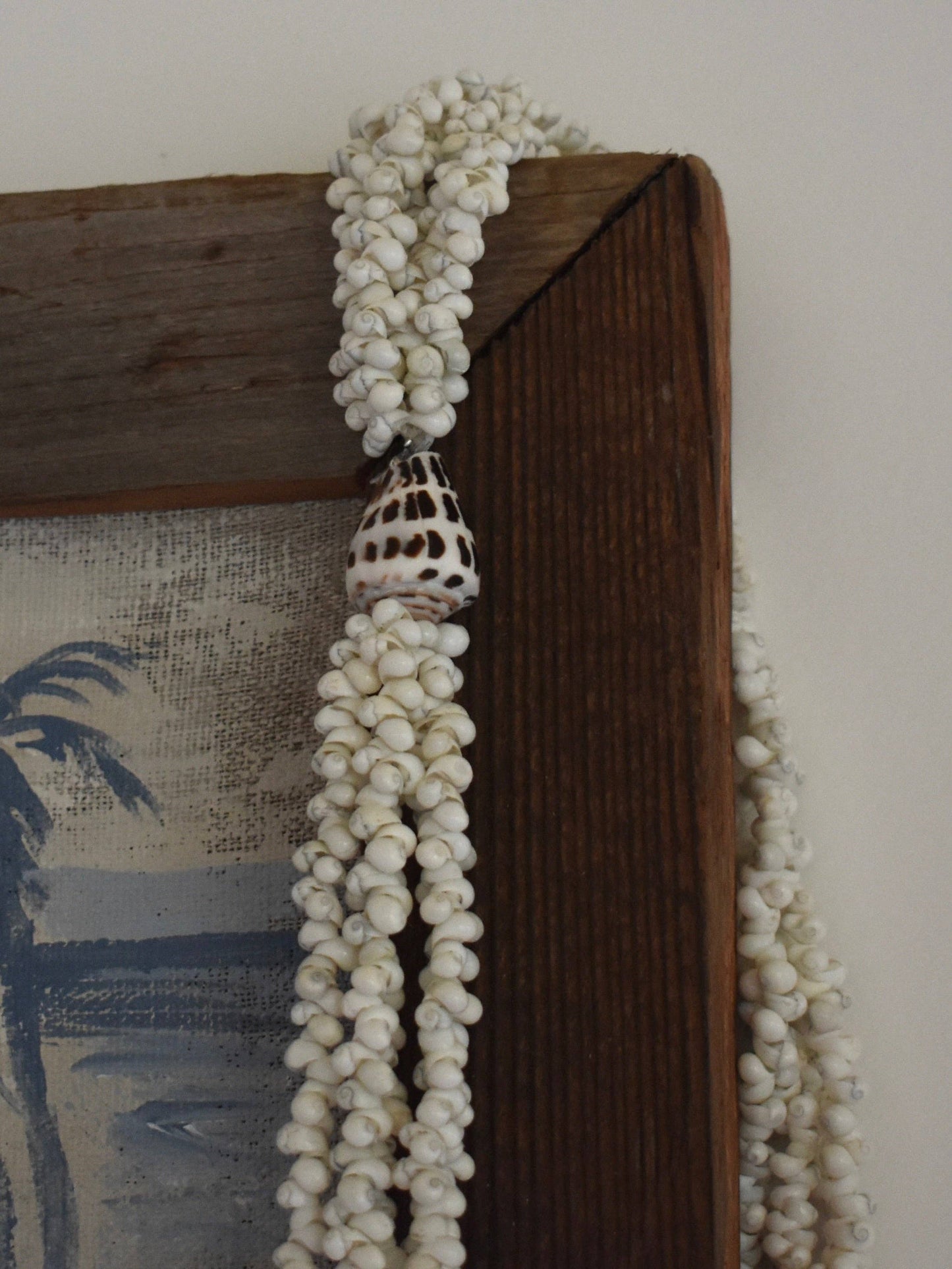Single Hebrew Shell Five Strand Lei
