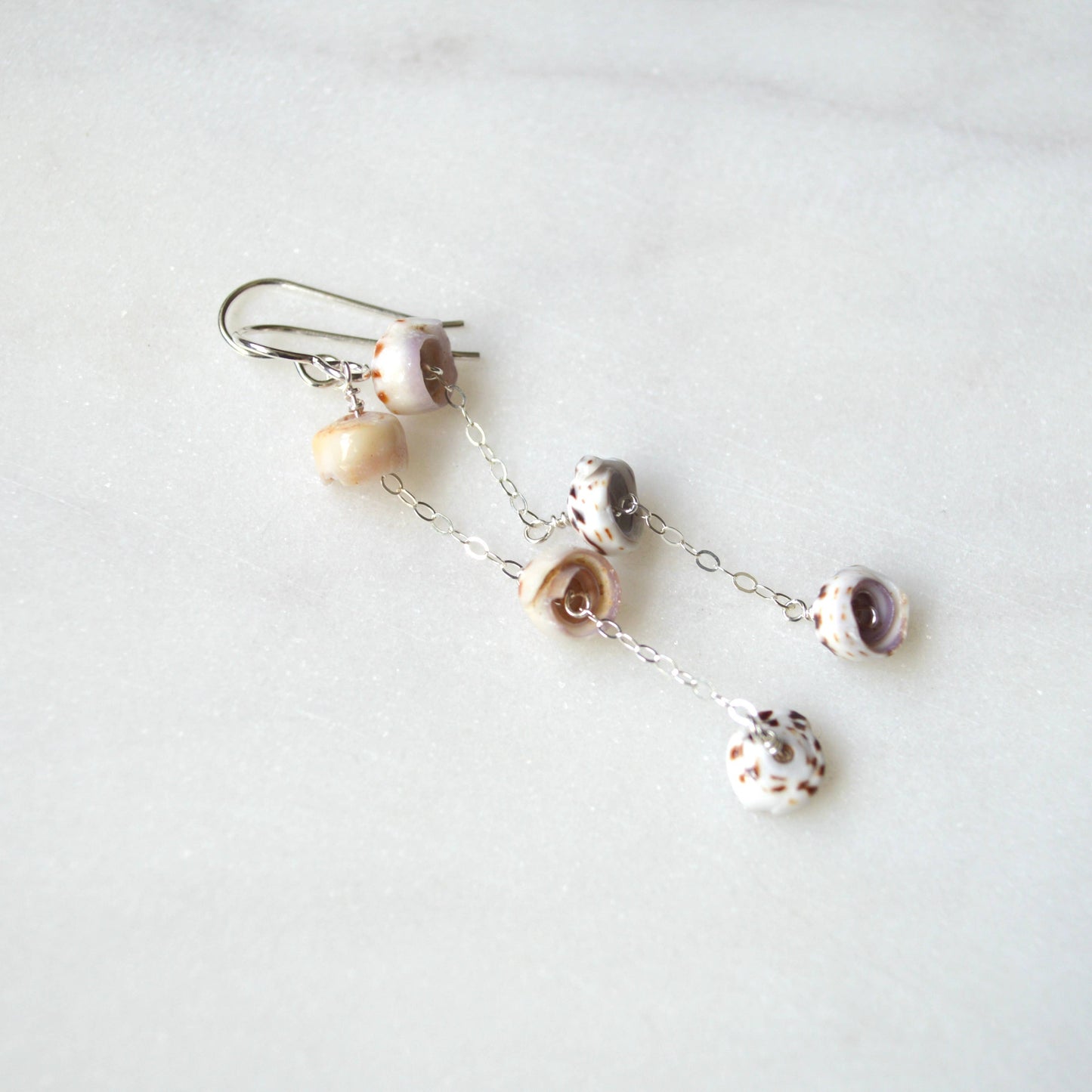 Dangling Puka Shell Earrings