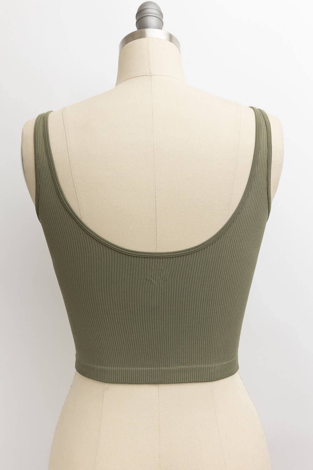 Ribbed Underline Seams Brami Top - Comfy Stretchy