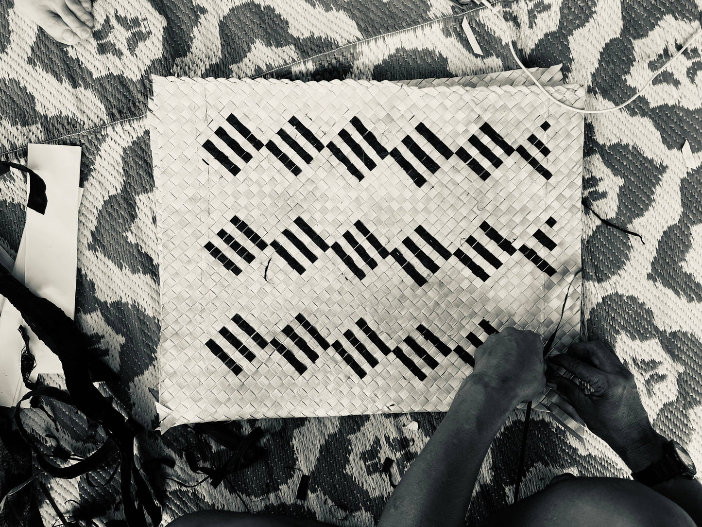 Kioa Handwoven Selesele Carry Bag
