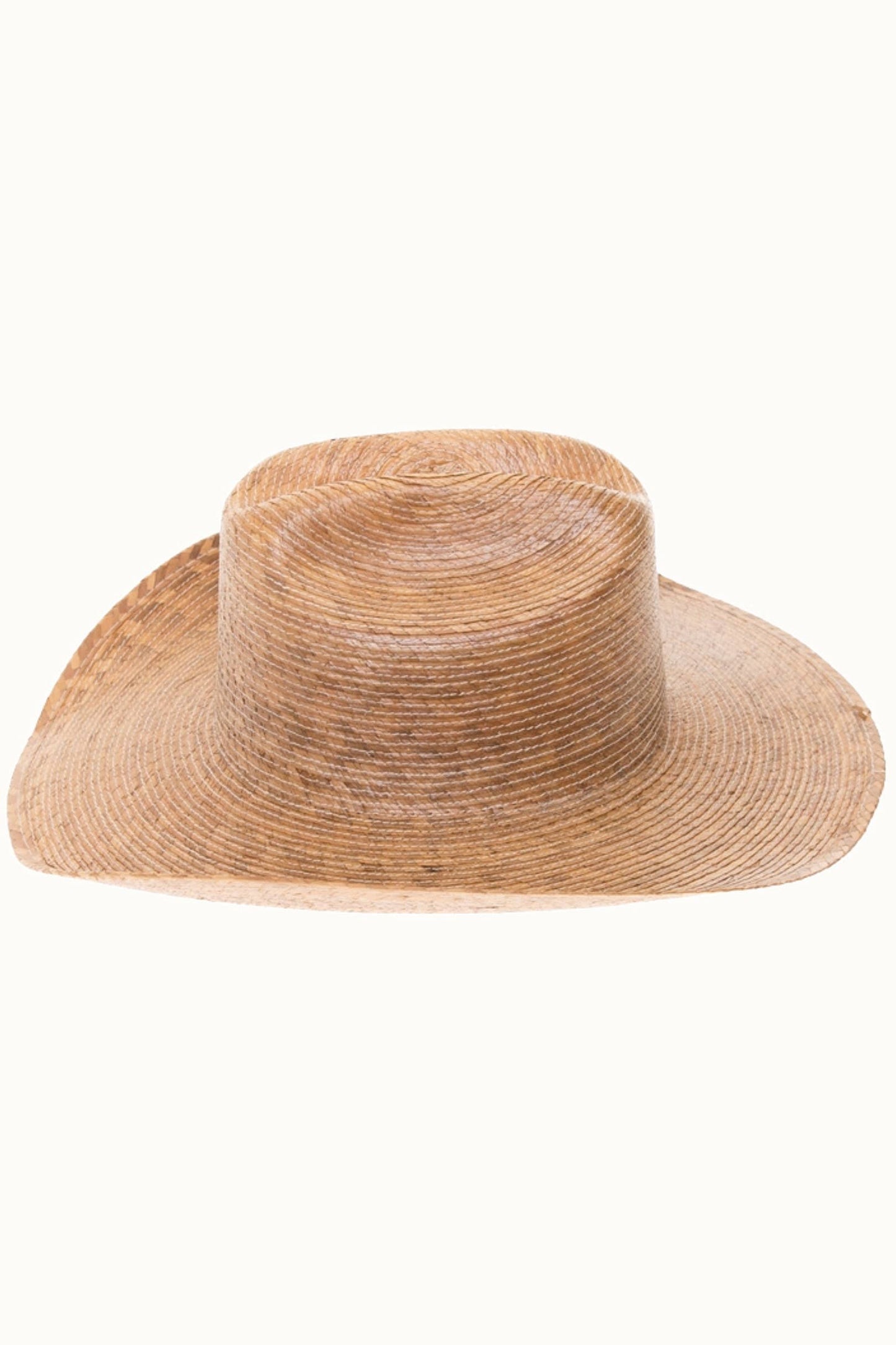 Handmade Western Palm Leaf Cowboy Hat, UPF 50+, Elastic OSFM
