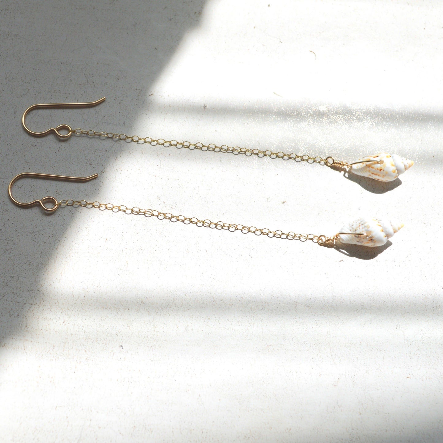 Nassa Shell Chain Earrings