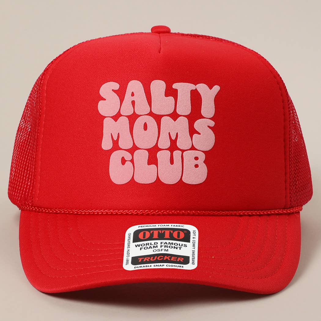 Salty Moms Club Printed Mesh Back Trucker Hat