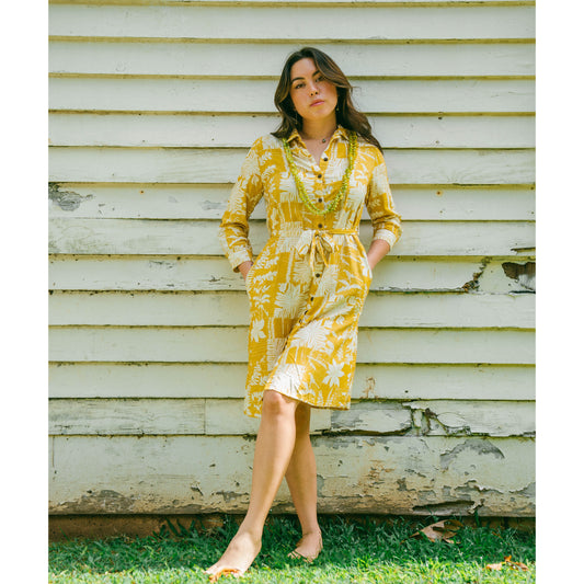 Waihe'e Long Sleeve Midi