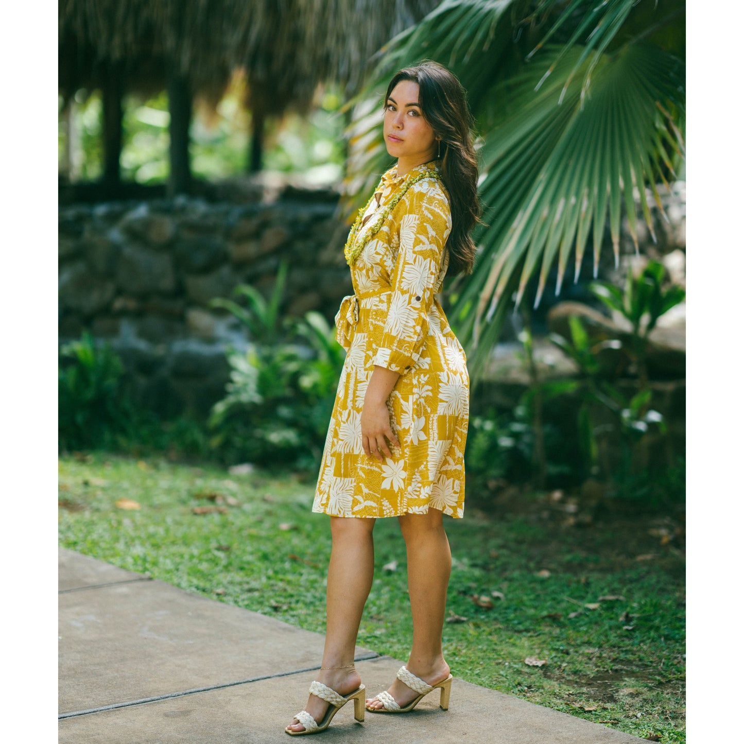 Waihe'e Long Sleeve Midi