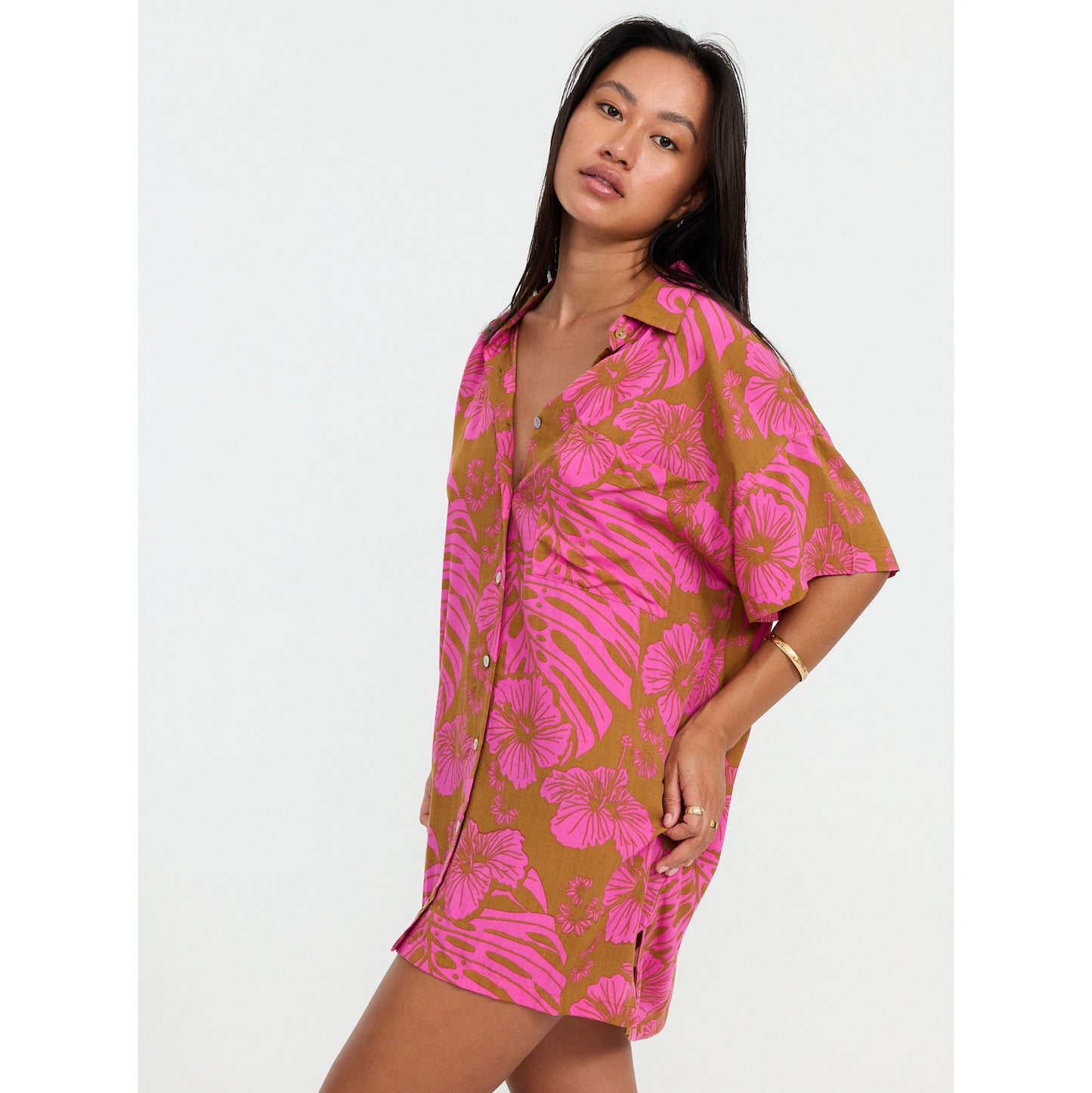 Aloha Shirt Dress - Summer 25