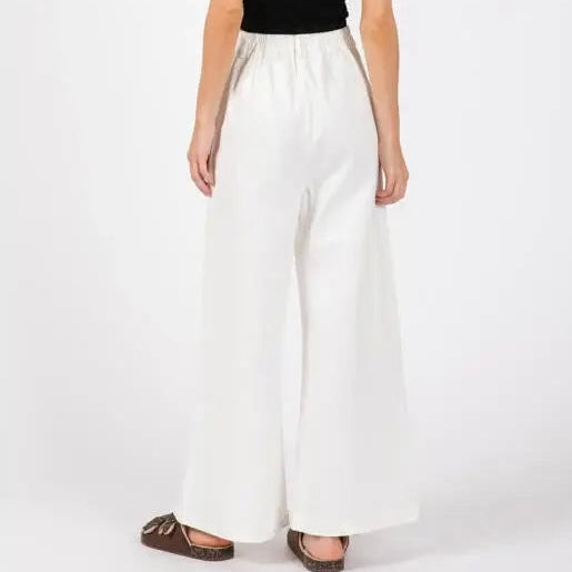 Cotton Wide Leg Pants