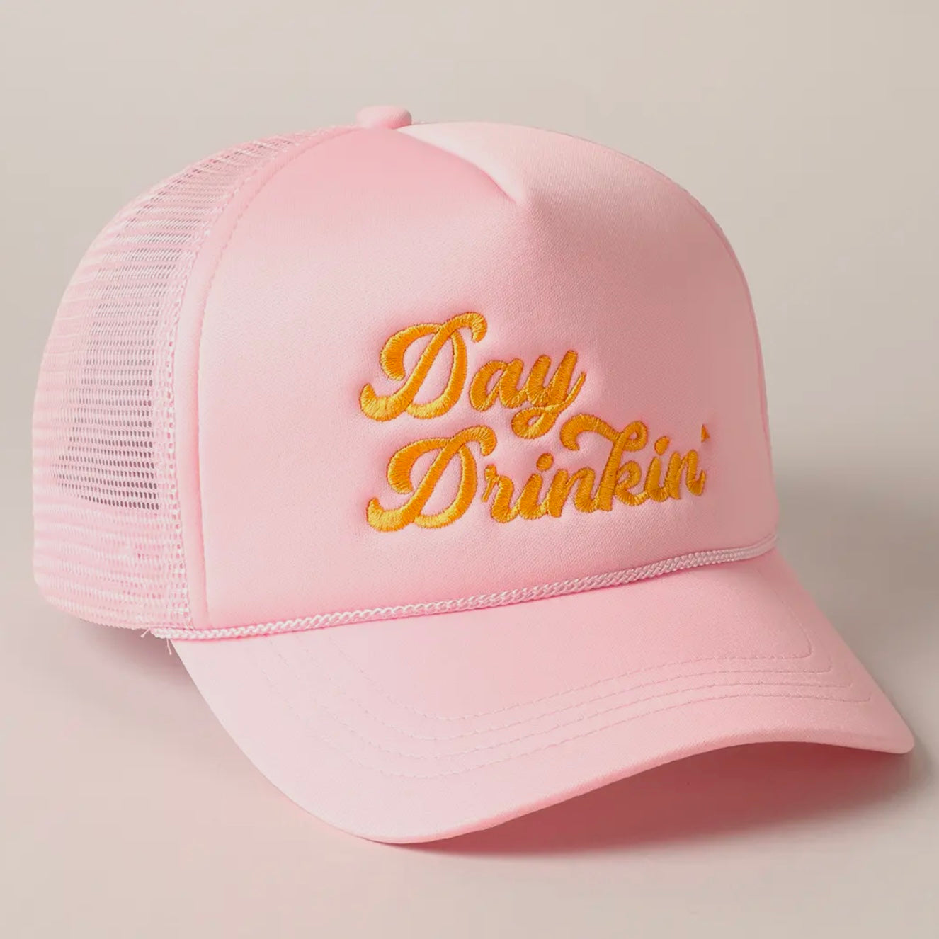 Day Drinkin Embroidery Trucker Hat