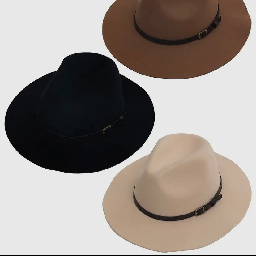 Pinched Front Western Hat - Nude