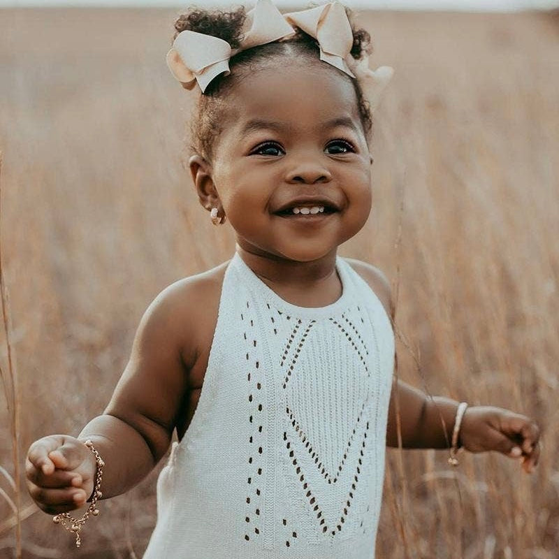 Drake Crochet Halter Romper - Gardenia