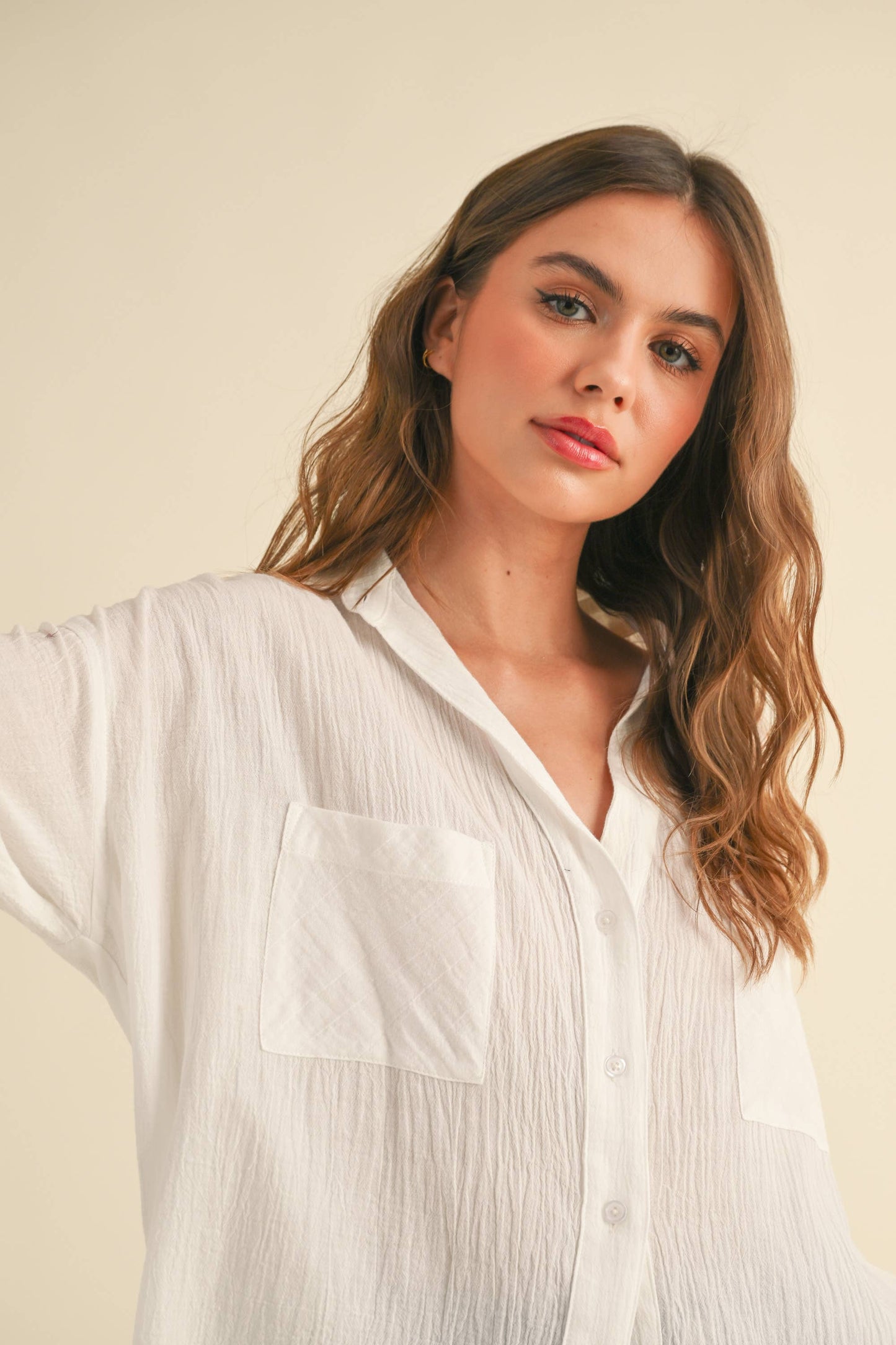 BUTTON-DOWN BASIC COTTON SHIRTS