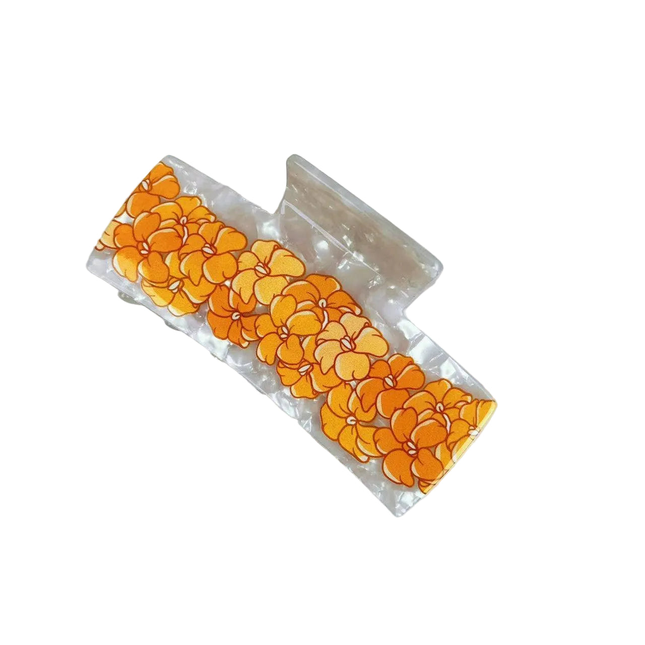 Lei Rectangle Hair Claw Clip