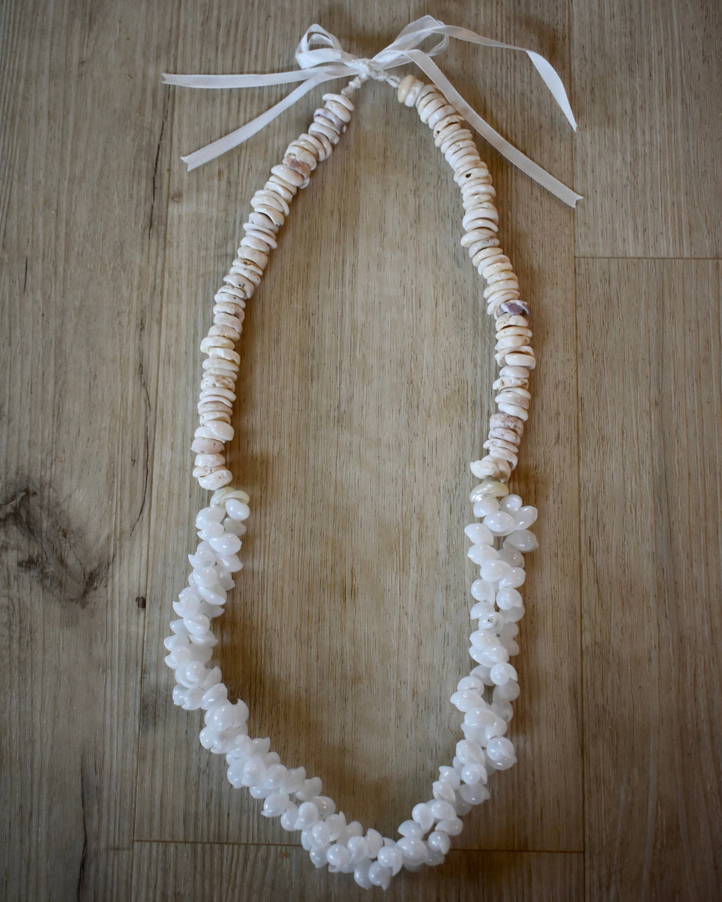 Puka Shell and Bubble Shell Lei