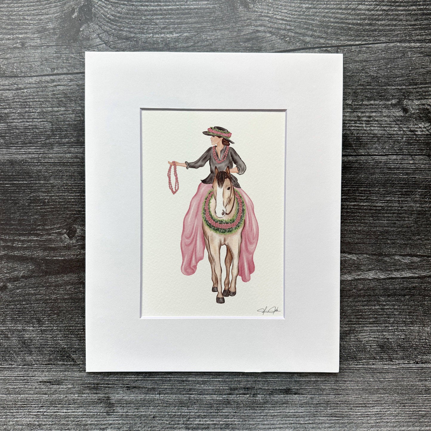 Pink Pa'u Girl | Art Print