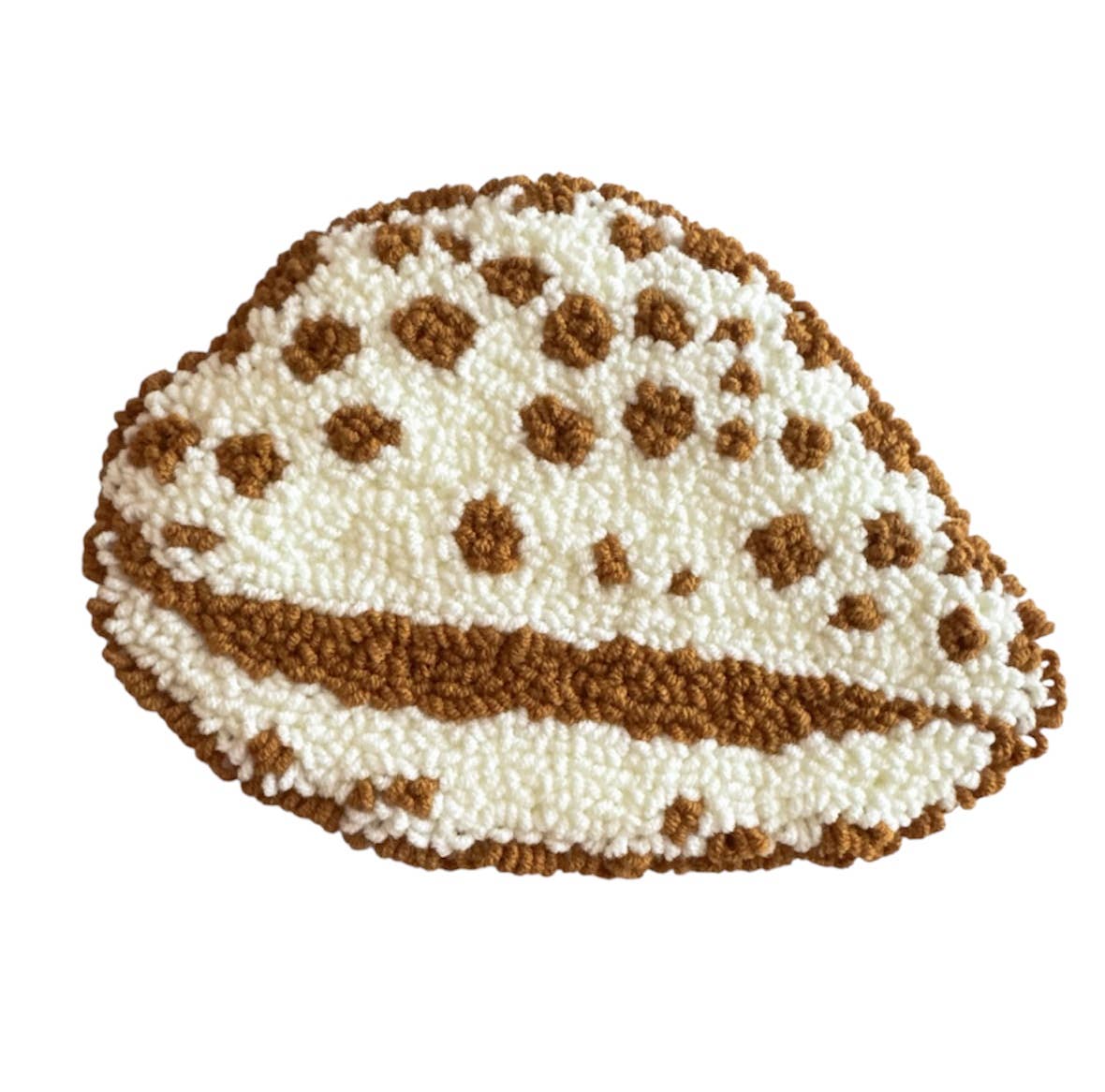 Tiger Cowrie Shell Mug Rug
