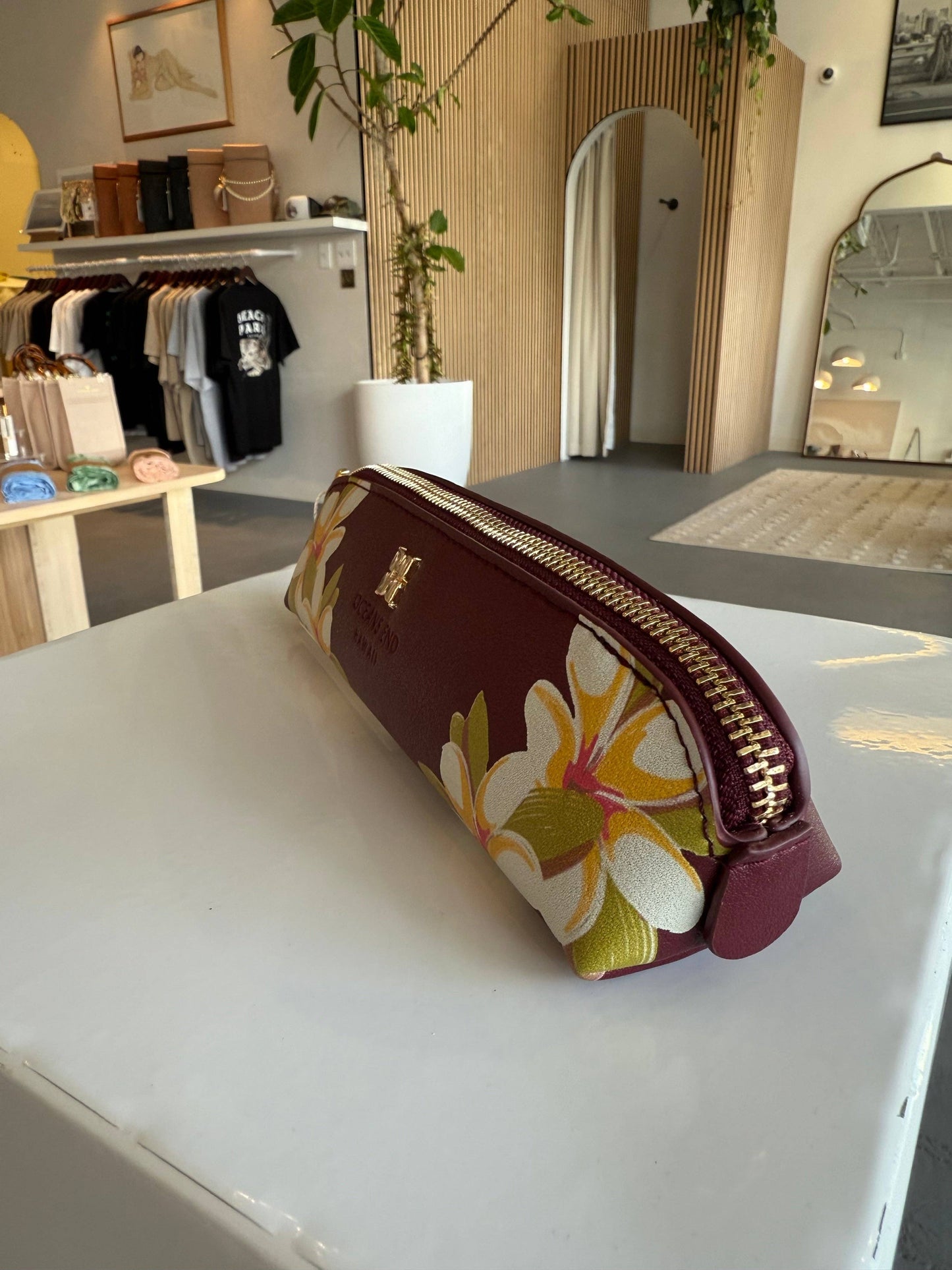 Binnie Pencil Case - Burgundy