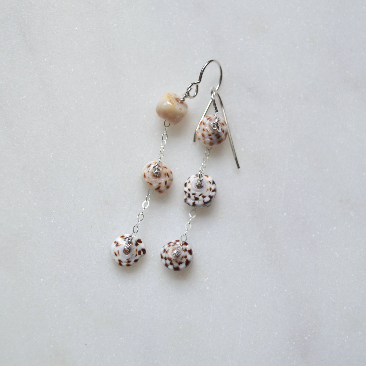 Dangling Puka Shell Earrings