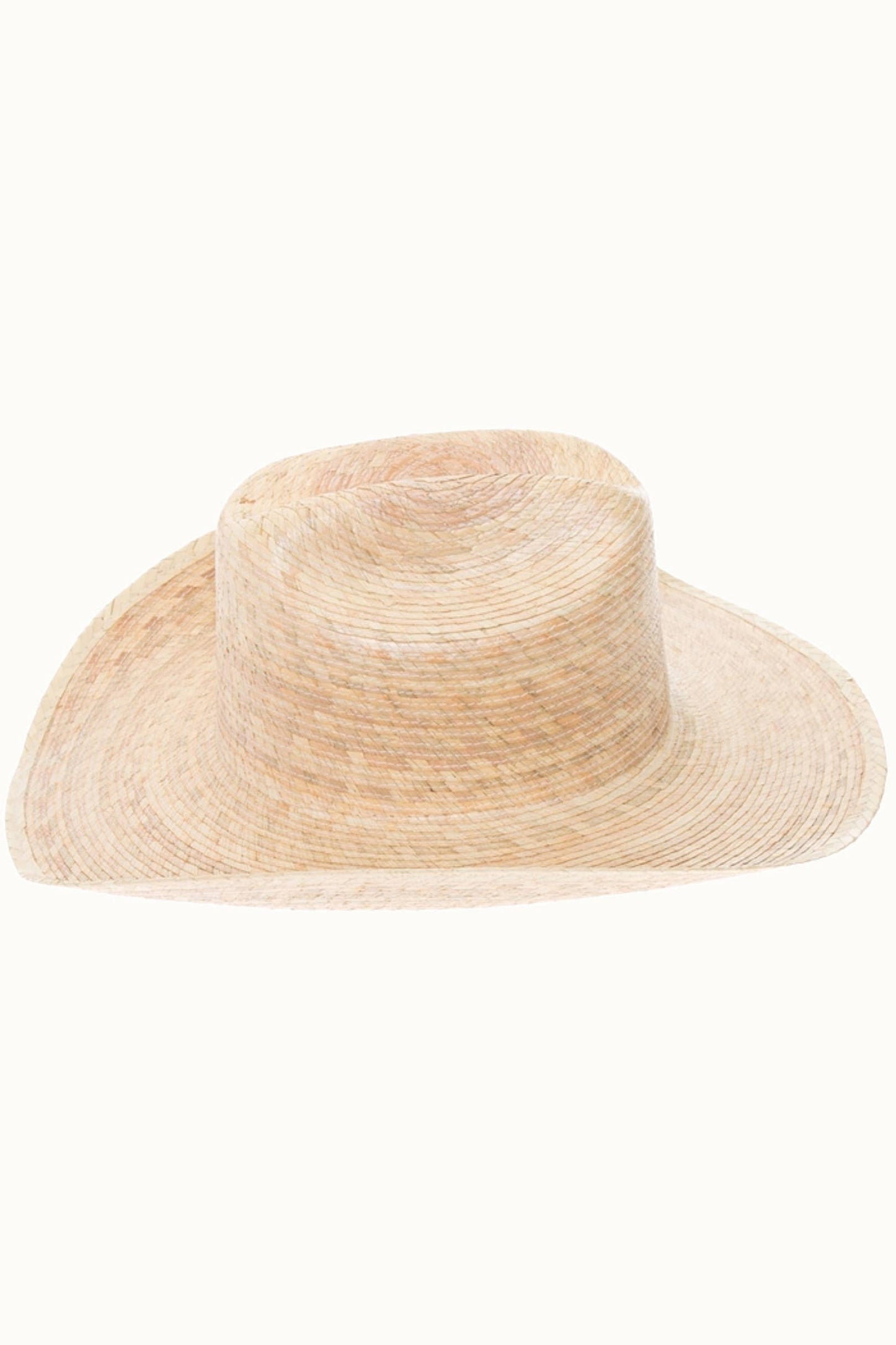 Handmade Western Palm Leaf Cowboy Hat, UPF 50+, Elastic OSFM