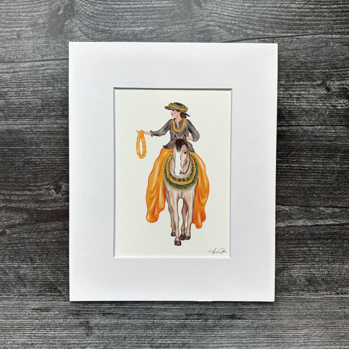 Orange Pa'u Girl | Art Print