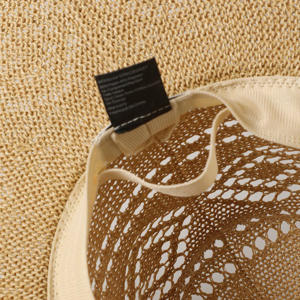Eco-Friendly Straw Panama Adjustable Sun Hat
