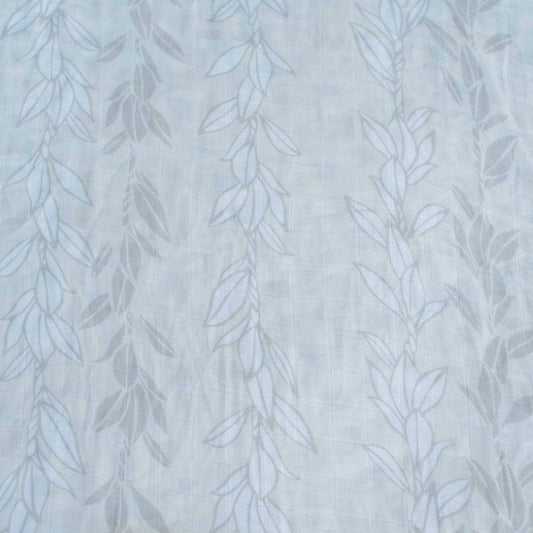 White Maile Strands Kapa Moe - Hawaiian Bamboo Swaddle