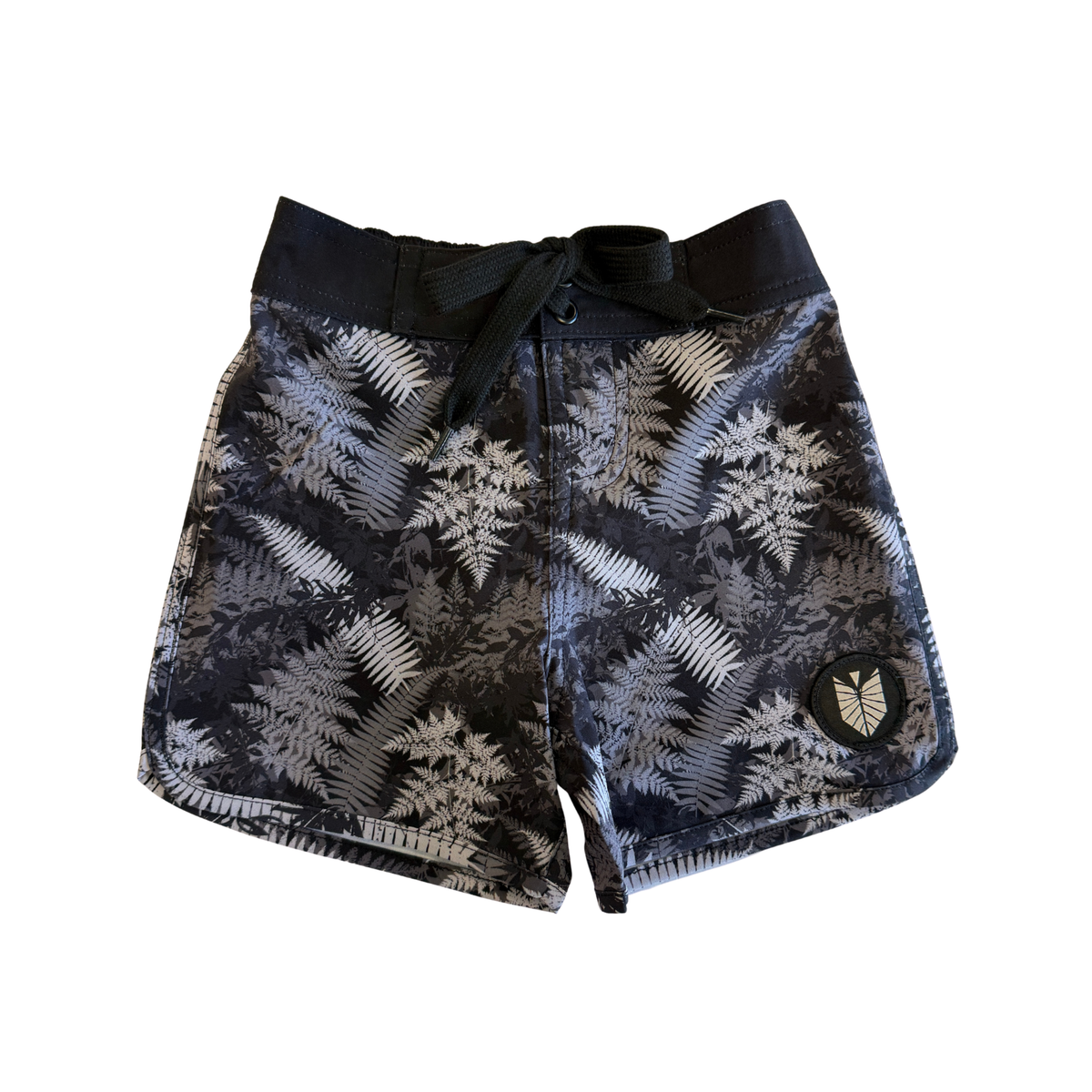 Black Hawaiian Ferns Boardshorts