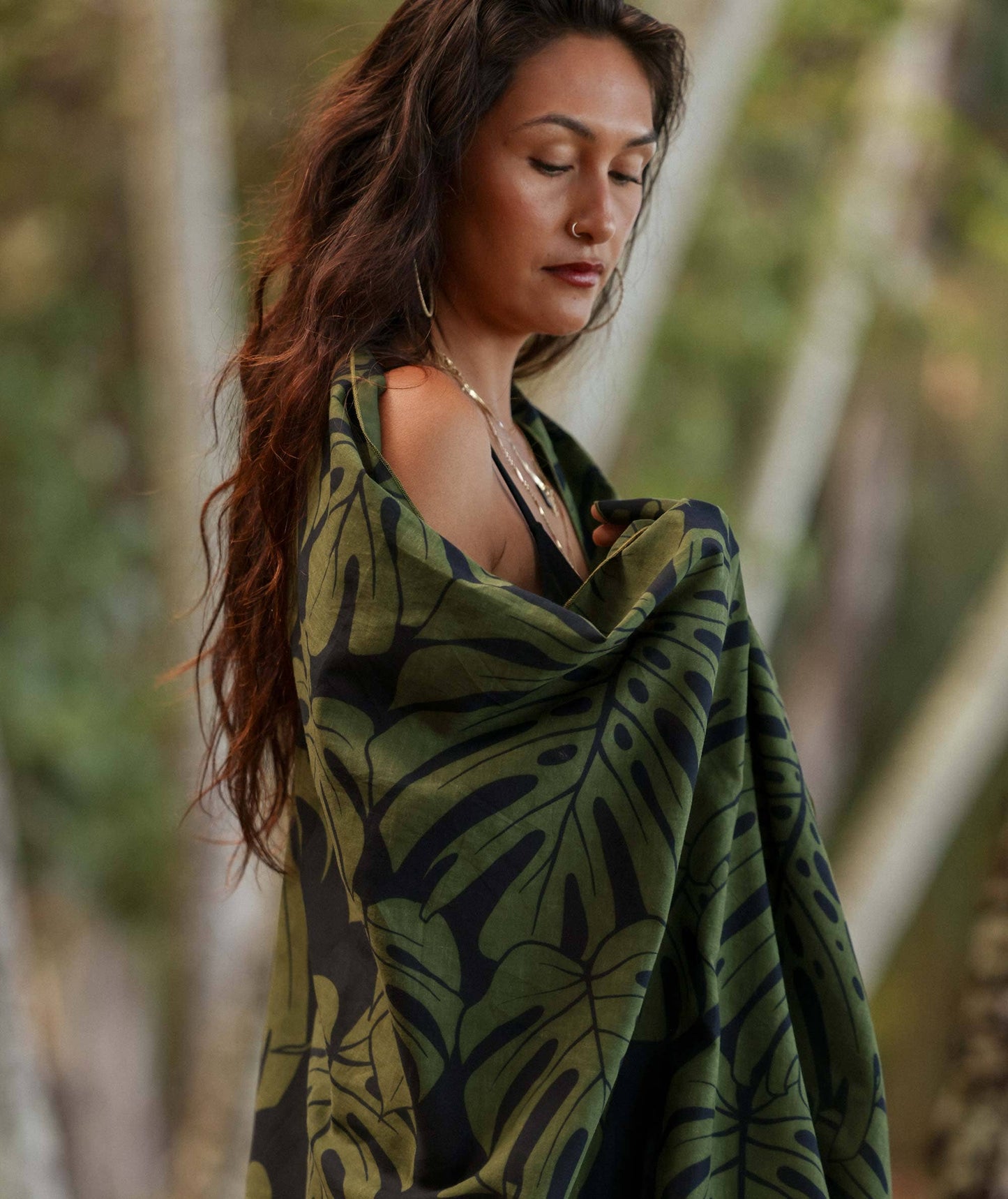 Monstera Organic Cotton Pareo