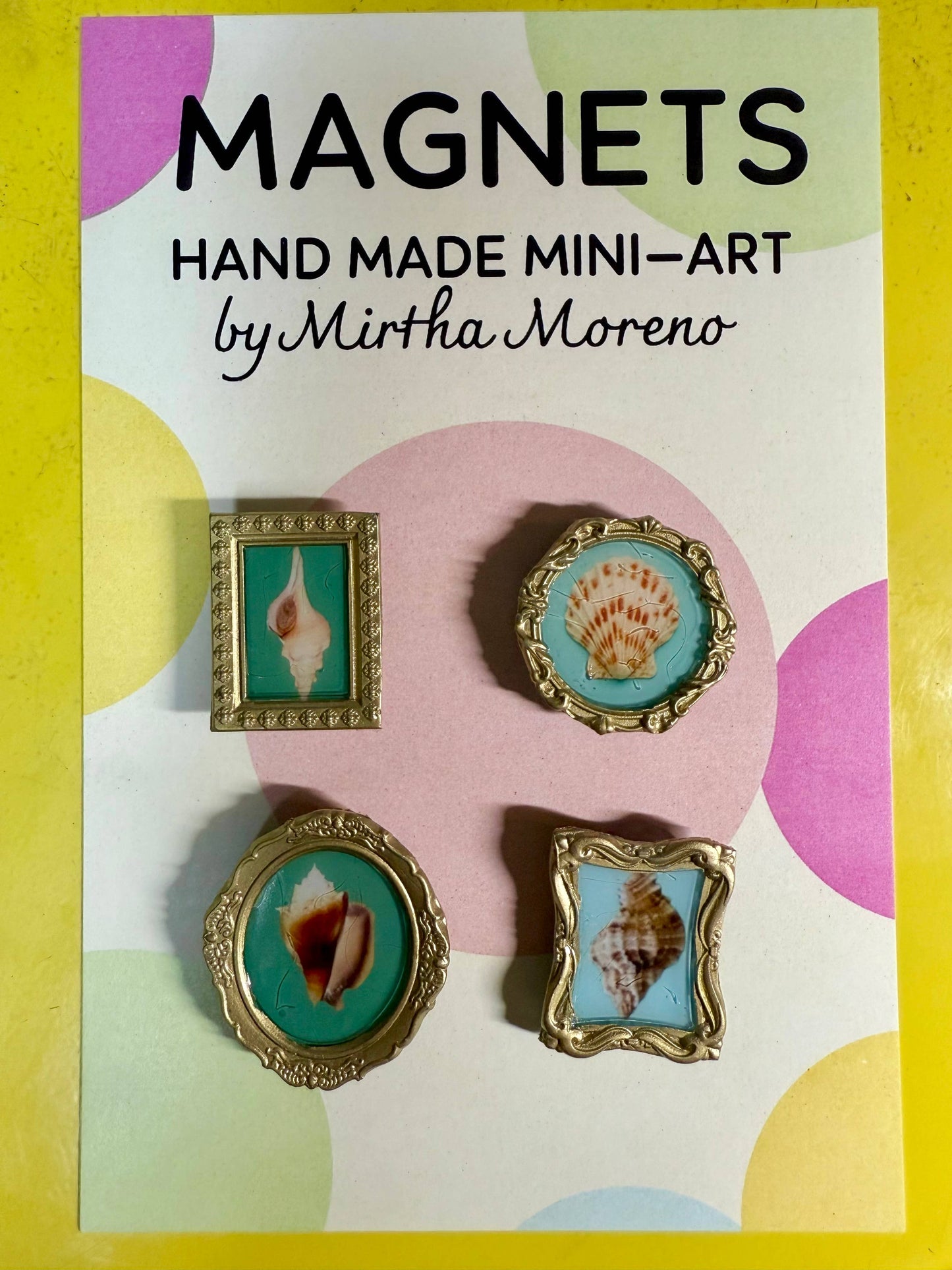 Shells Magnets -Miniature Framed Art