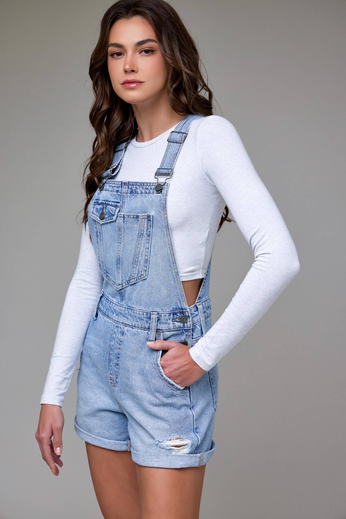 Light Wash Clean Classic Shortall