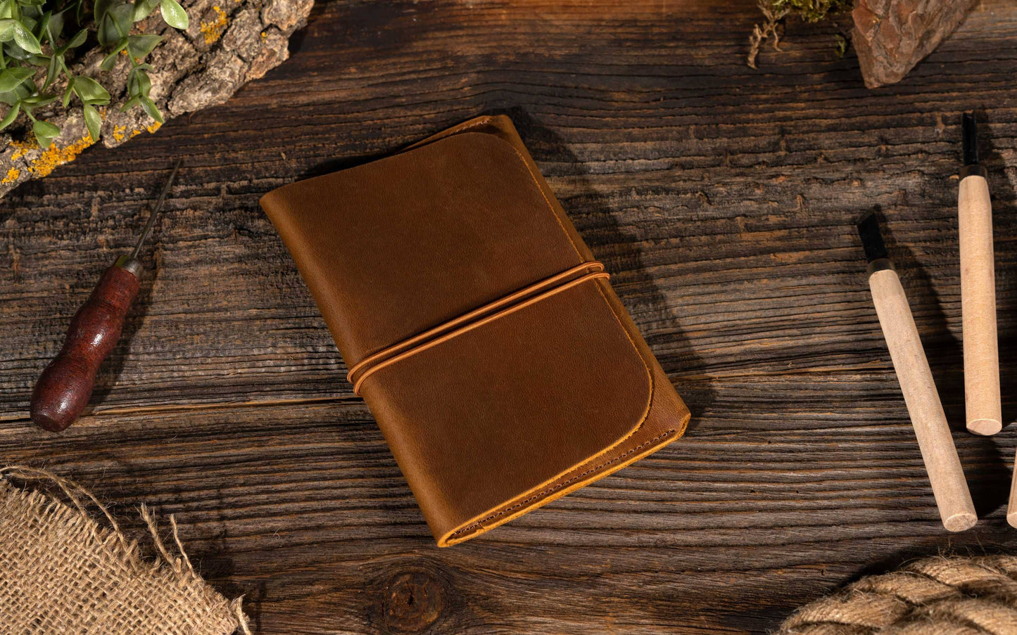 Passport Cover, Genuine Leather Passport Holder With Strap