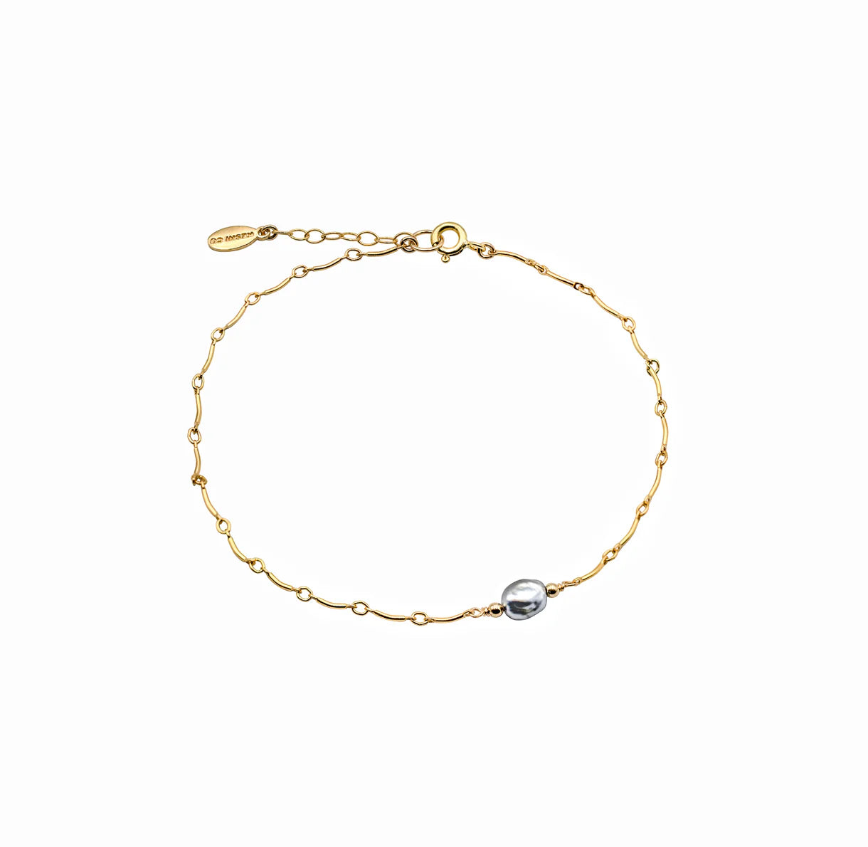 Mermaid Chain Keshi Anklet - 10 Inch