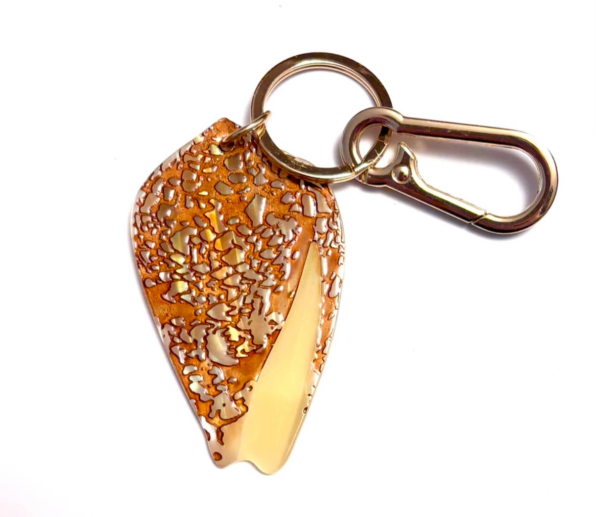 Textile Cone Shell Keychain