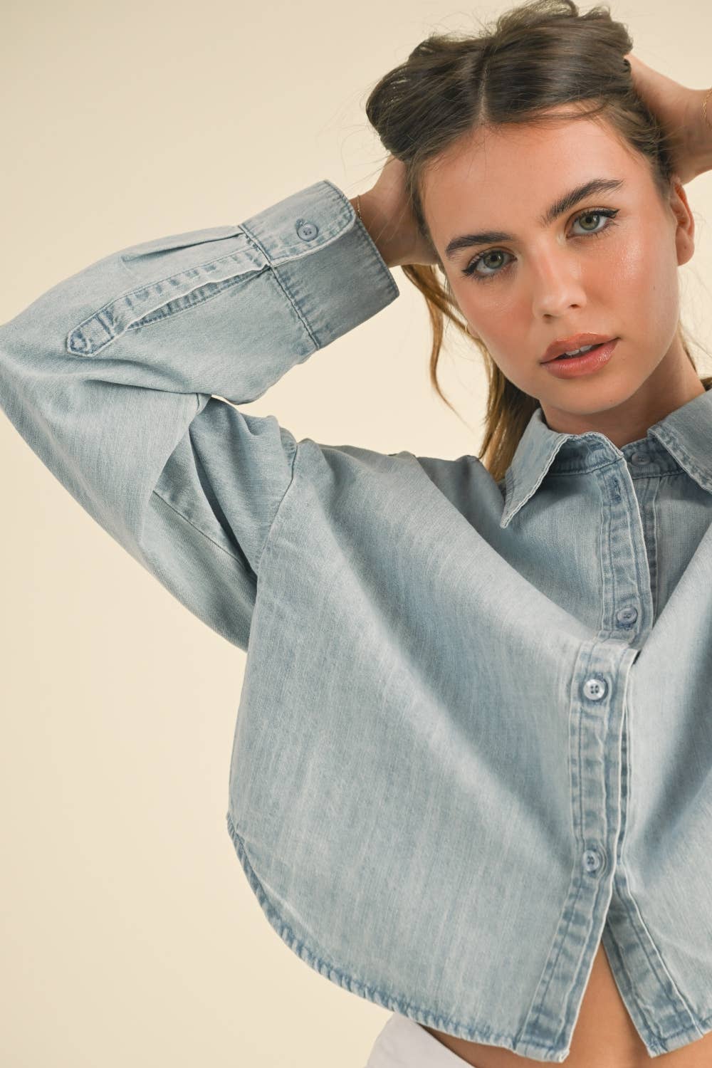 BUTTONDOWN SHORT DENIM SHIRTS