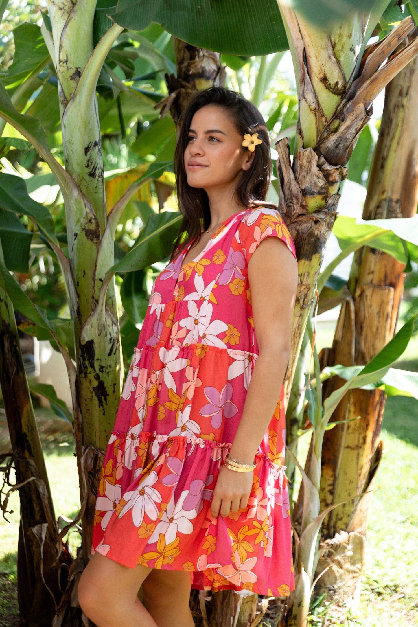 Florentine Dress in Backyard Blooms