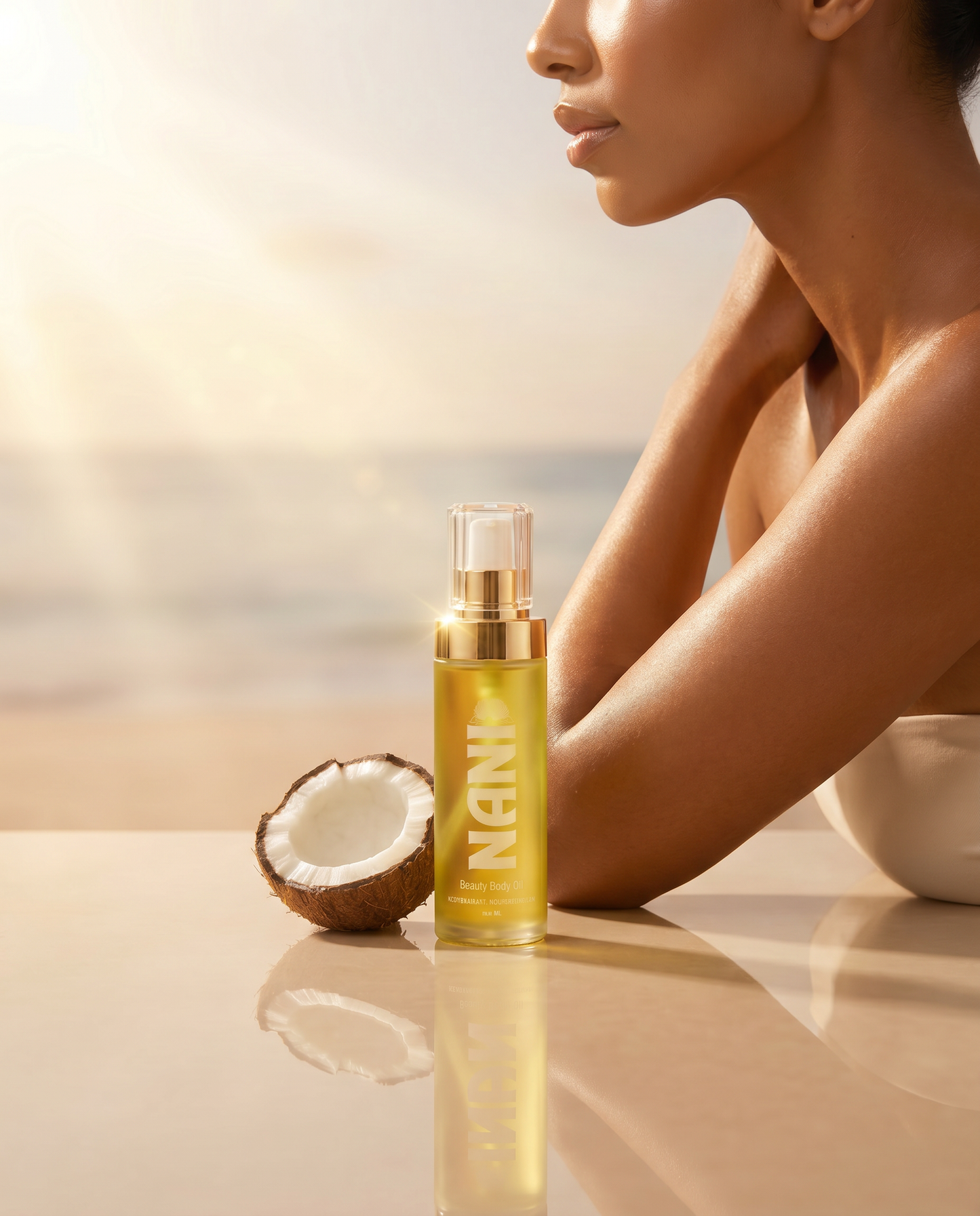 NANI™ Beauty Body Oil – Māmaki-Infused Tropical Body Oil | Featuring Kukui, Kamani, and Māmaki