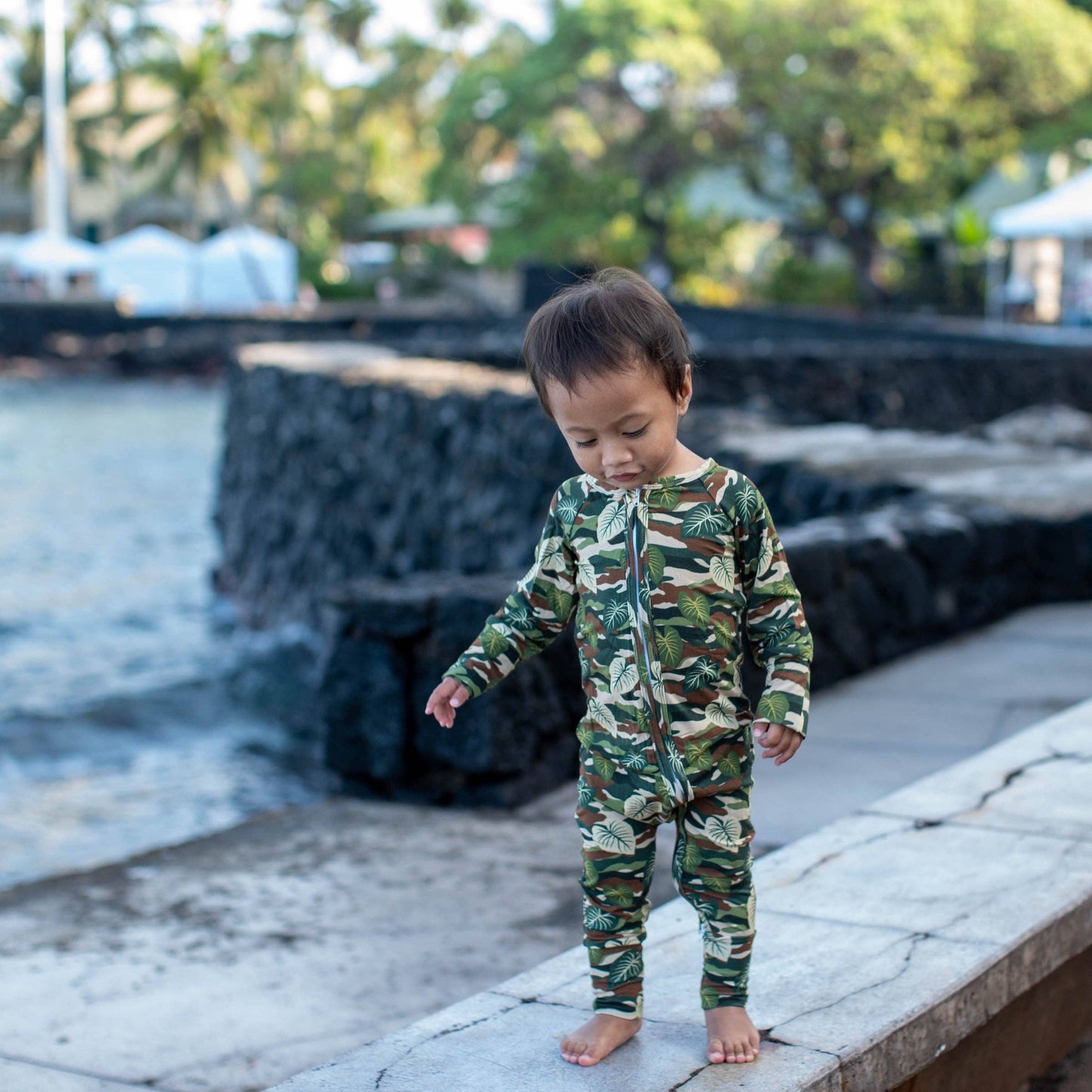 Green Camo Kalo Bamboo Coverall