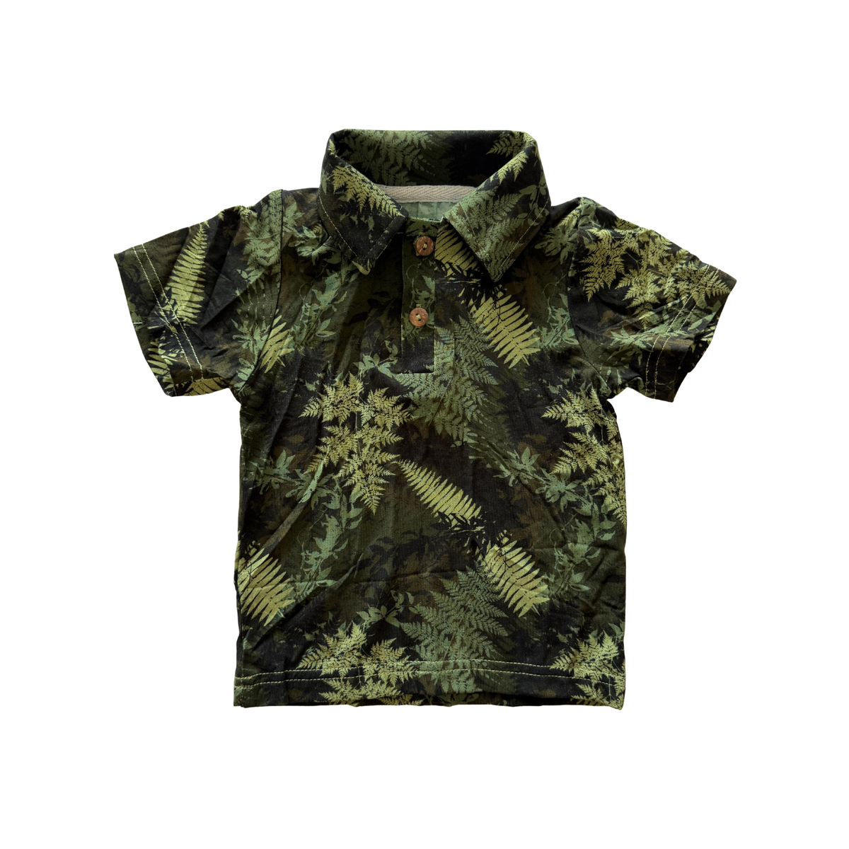 Green Hawaiian Ferns Polo